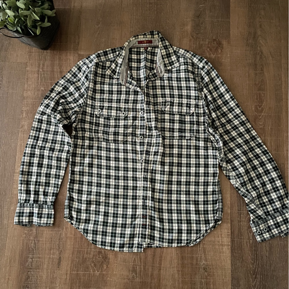Seven7 Plaid Button-down Shirt